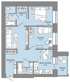 243,5 м², 4-комнатная квартира 38 250 000 ₽ - изображение 84