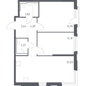 70 м², 2-комнатная квартира 19 950 000 ₽ - изображение 73