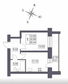 20 м², 1-комнатная квартира 3 100 000 ₽ - изображение 68