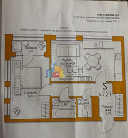 Квартира 47,3 м², 1-комнатная - изображение 1