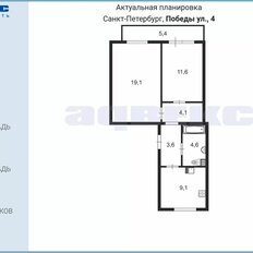 Квартира 52,1 м², 2-комнатная - изображение 3