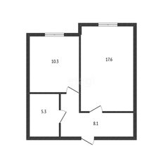 Квартира 41,3 м², 1-комнатная - изображение 2