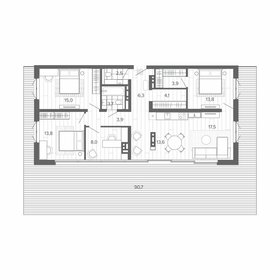 Квартира 133,3 м², 5-комнатная - изображение 1