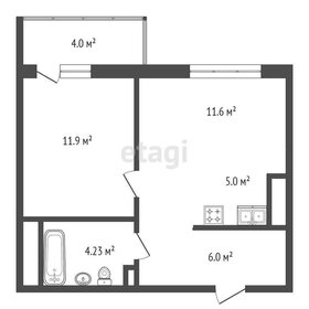 Квартира 38,7 м², 1-комнатная - изображение 2