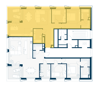 132,5 м², 4-комнатная квартира 164 167 504 ₽ - изображение 40