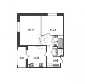 Квартира 50,3 м², 2-комнатная - изображение 1