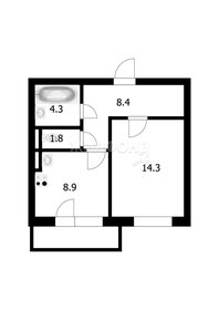 Квартира 37,7 м², 1-комнатная - изображение 1