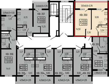 Квартира 34 м², 1-комнатная - изображение 2