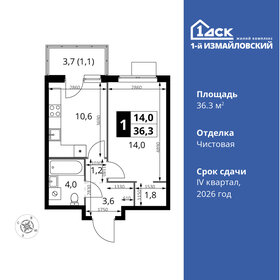 30 м², 1-комнатная квартира 11 900 000 ₽ - изображение 74