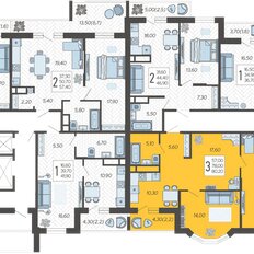 Квартира 80,2 м², 3-комнатная - изображение 2