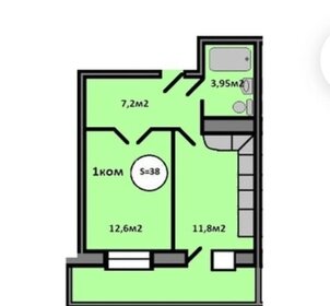 Квартира 38,5 м², 1-комнатная - изображение 5