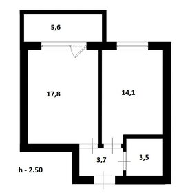 Квартира 44,9 м², 2-комнатная - изображение 1