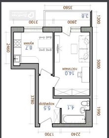 Квартира 36,4 м², 1-комнатная - изображение 1