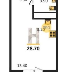 Квартира 29 м², студия - изображение 5