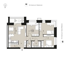 Квартира 88,2 м², 3-комнатная - изображение 1