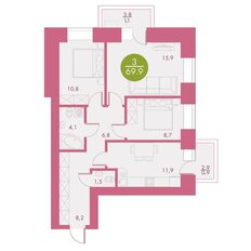 Квартира 70 м², 3-комнатная - изображение 2