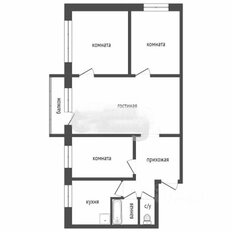 Квартира 58 м², 4-комнатная - изображение 1