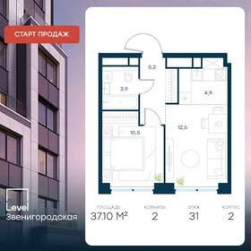 37,3 м², 2-комнатная квартира 15 986 933 ₽ - изображение 18