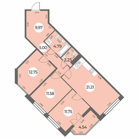 Квартира 81,6 м², 3-комнатная - изображение 1