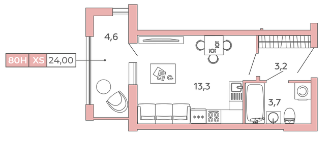 27,5 м², квартира-студия 9 000 000 ₽ - изображение 63