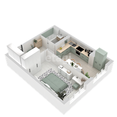 Квартира 41,4 м², 1-комнатная - изображение 5
