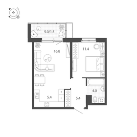 92,7 м², 3-комнатная квартира 7 500 000 ₽ - изображение 88