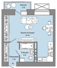 35 м², квартира-студия 6 079 220 ₽ - изображение 19