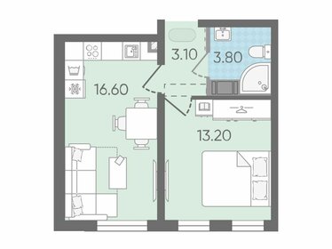47,3 м², 1-комнатная квартира 8 300 000 ₽ - изображение 87
