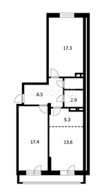 Квартира 66,7 м², 3-комнатная - изображение 1