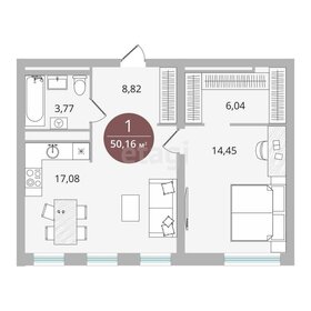 54,4 м², 1-комнатная квартира 13 800 000 ₽ - изображение 62