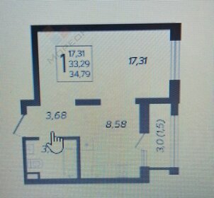 Квартира 39,4 м², 1-комнатная - изображение 1