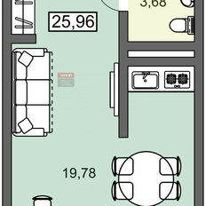 Квартира 26 м², студия - изображение 2