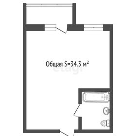 Квартира 34,3 м², 1-комнатная - изображение 1