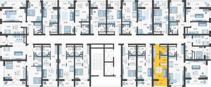 23,2 м², квартира-студия 10 445 280 ₽ - изображение 32