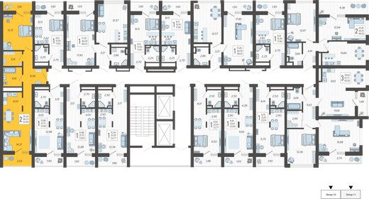 54 м², 2-комнатная квартира 16 500 000 ₽ - изображение 93