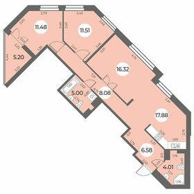 Квартира 83,5 м², 3-комнатная - изображение 1