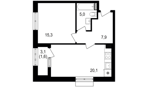 30 м², 1-комнатная квартира 10 600 000 ₽ - изображение 114