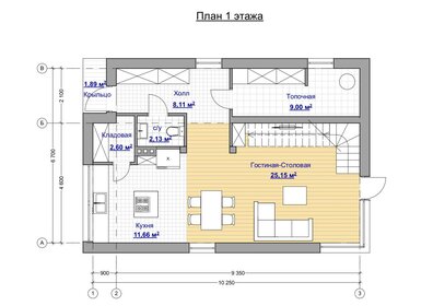41,5 м², 1-комнатная квартира 4 359 600 ₽ - изображение 15