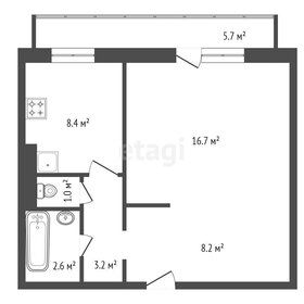 44,6 м², 1-комнатная квартира 5 999 000 ₽ - изображение 2