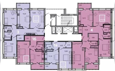 Квартира 119 м², 4-комнатная - изображение 2