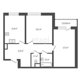 Квартира 62,9 м², 2-комнатная - изображение 2