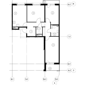 Квартира 86,7 м², 3-комнатная - изображение 2