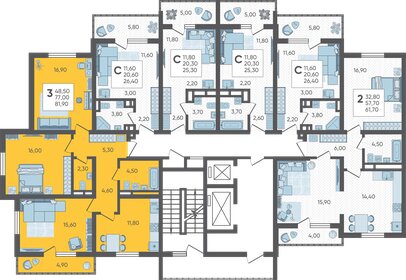 205,6 м², 4-комнатная квартира 25 000 000 ₽ - изображение 112