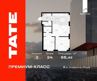Квартира 65,9 м², 2-комнатная - изображение 1