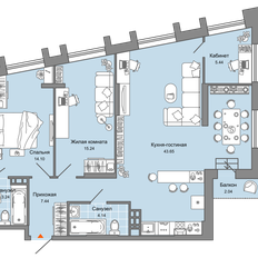 Квартира 94 м², 3-комнатная - изображение 2