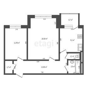 Квартира 59,9 м², 2-комнатная - изображение 1