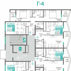 Квартира 57,1 м², 2-комнатная - изображение 2
