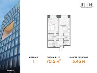 71,3 м², 2-комнатные апартаменты 68 000 000 ₽ - изображение 100