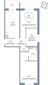 66 м², 3-комнатная квартира 5 000 000 ₽ - изображение 45