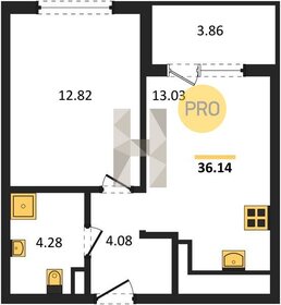 Квартира 36,1 м², 1-комнатная - изображение 1